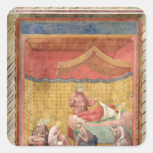 Sticker Carré La vision de pape Gregory IX 1297-99