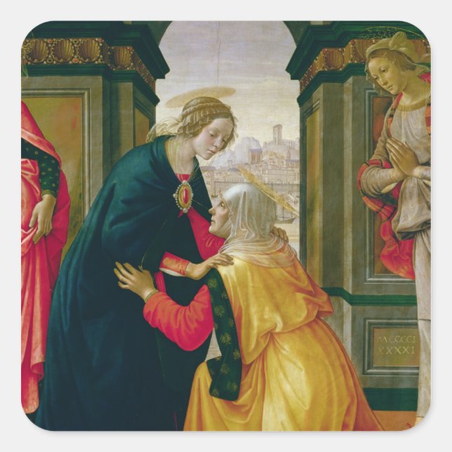 Sticker Carré La Visitation, 1491 (Devant)