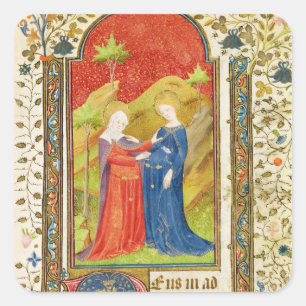 Sticker Carré La visite