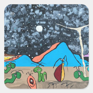 STICKER CARRÉ LA VOIE DU LAIT