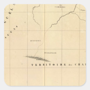 Sticker Carré La Zambie, Afrique 45