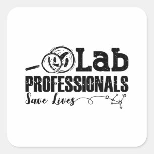 Sticker Carré Lab Professionals