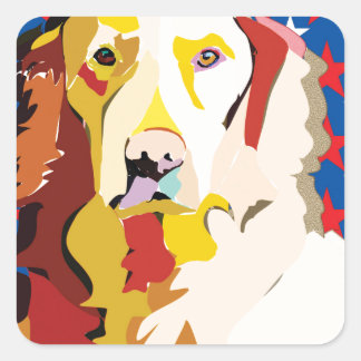 Sticker Carré labrador3