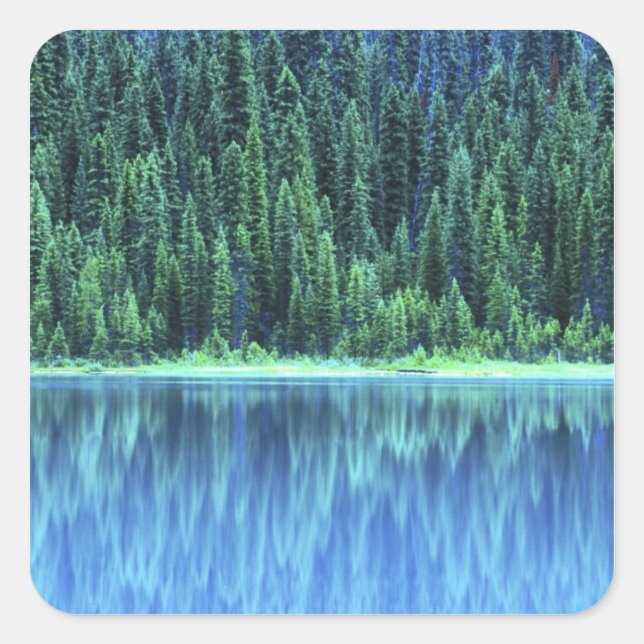 Sticker Carré Lac Emerald, Parc national Yoho, Colombie-Britanni (Devant)