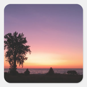 Sticker Carré lac erie