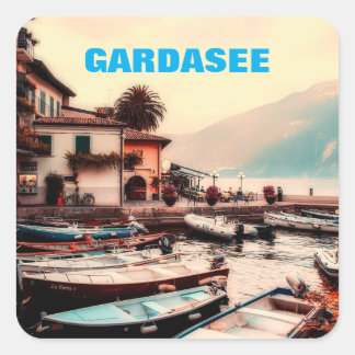 Sticker Carré Lac Garda