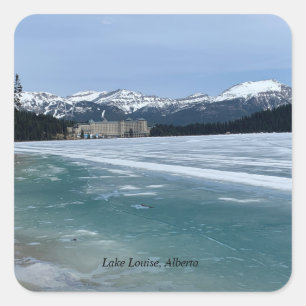 Sticker Carré Lac Louise, Alberta, Rocheuses canadiennes