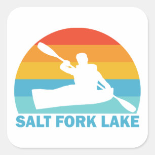 Sticker Carré Lac Salt Fork Ohio Kayak