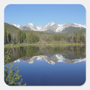 Sticker Carré Lac Sprague I dans le parc national de Rocky Mount