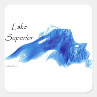 Sticker Carré Lac Superior