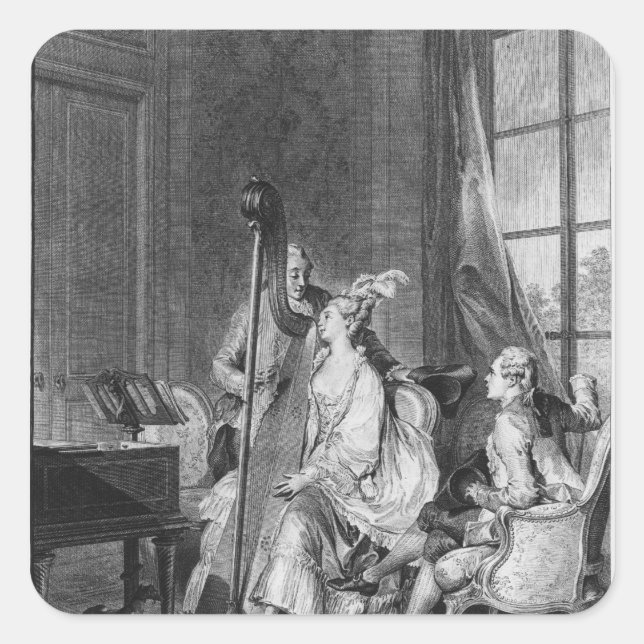 Sticker Carré L'accord parfait (Devant)