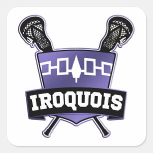 Sticker Carré Lacrosse Iroquois de nation