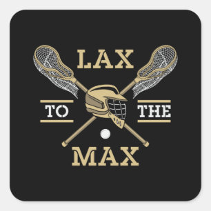 Sticker Carré Lacrosse Lecteur Lâcher Au Max Stick Drôle Cadeau