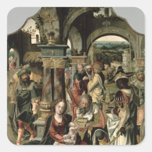 Sticker Carré L'Adoration des Mages