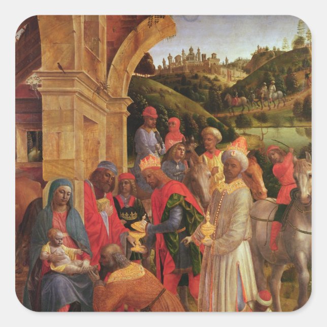 Sticker Carré L'Adoration des Rois (Devant)
