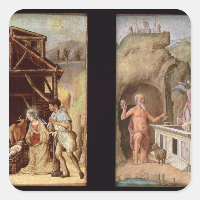 Sticker Carré L'Adoration des Shepherds (Devant)