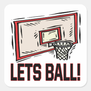 Sticker Carré Laisse Ball