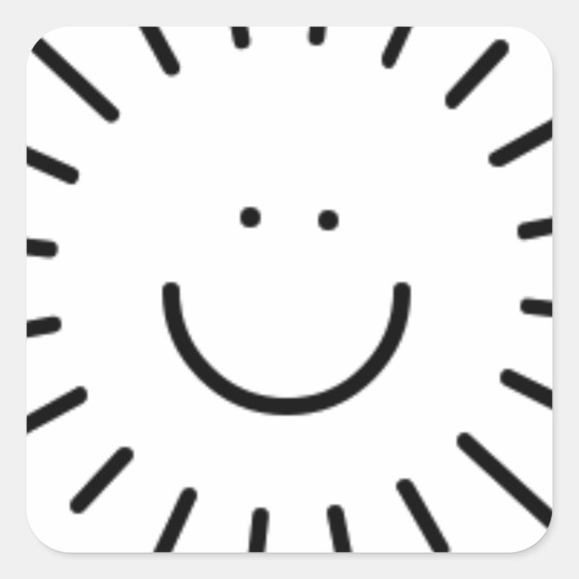 Sticker Carré Laissez Le Soleil S'Enfoncer ! (Devant)