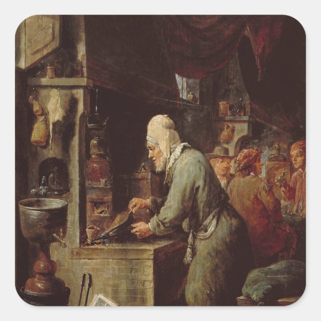 Sticker Carré L'alchimiste (Devant)