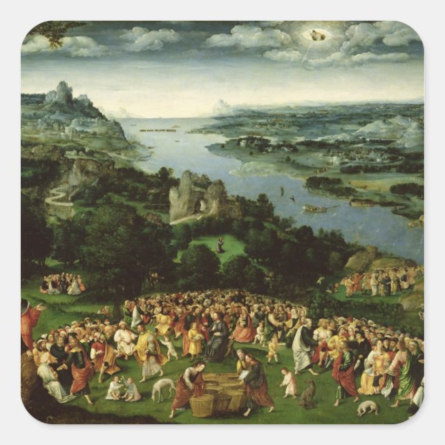 Sticker Carré L'alimentation des cinq mille (Devant)