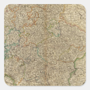 Sticker Carré L'Allemagne, Autriche, Bohême