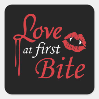 Sticker Carré L'amour à la première morsure