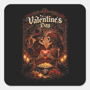 Sticker Carré L'amour au-delà de la tombe