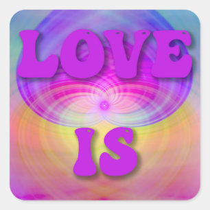 Sticker Carré L'amour est