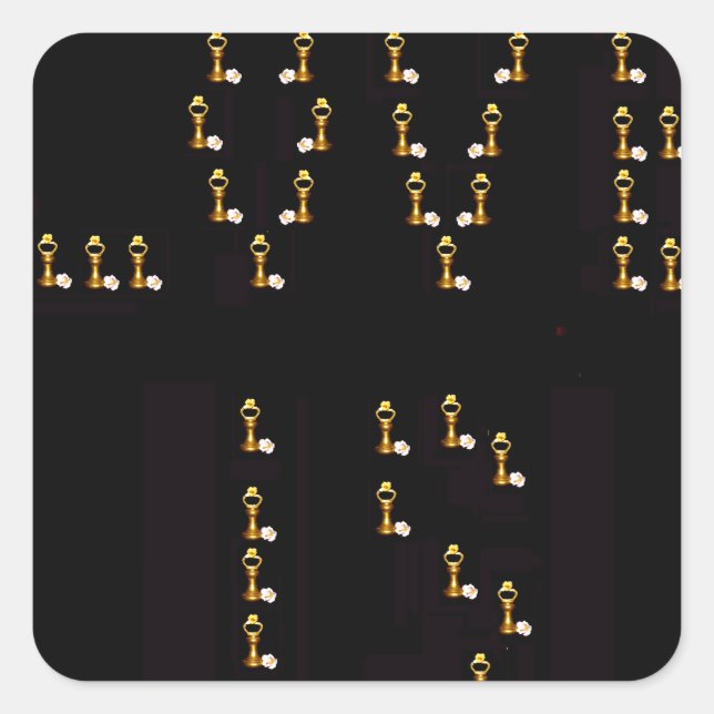 Sticker Carré L'amour est (Devant)