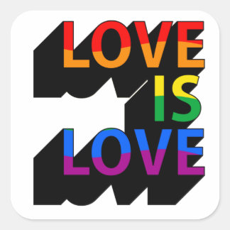 Sticker Carré L'amour est l'amour