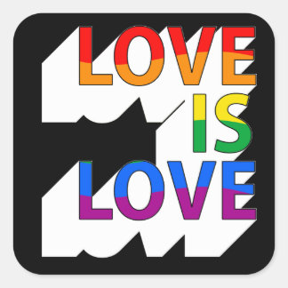 Sticker Carré L'amour est l'amour