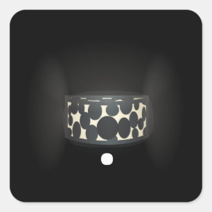Sticker Carré Lampe murale élégante au mobilier brillant