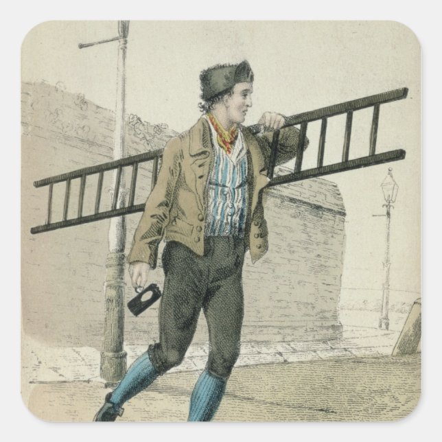 Sticker Carré Lampe plus légère (Devant)