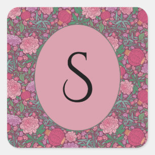 Sticker Carré Lampions en papier japonais de la fête des mères d