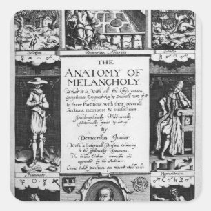 Sticker Carré L'anatomie de la mélancolie