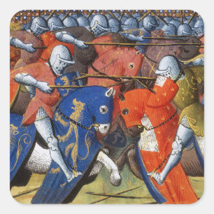 Sticker Carré Lancelot du lac dans le tournoi de Camelot