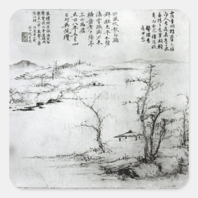 Sticker Carré Landscape 2 (Devant)