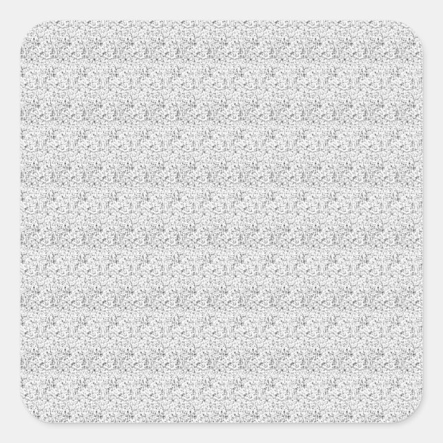 Sticker Carré langage Design Onze (Devant)