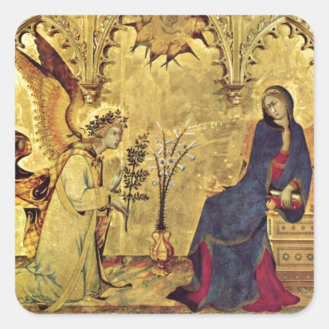 Sticker Carré L'Annonciation XIIIe siècle (Devant)