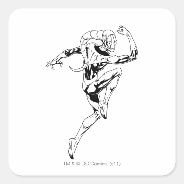 Sticker Carré Lanterne bleue 3 (Devant)