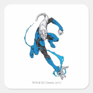 Sticker Carré Lanterne bleue 7