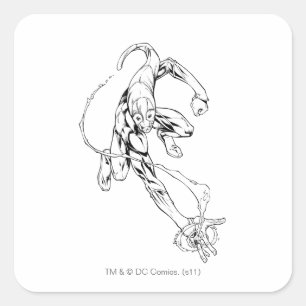 Sticker Carré Lanterne bleue 9