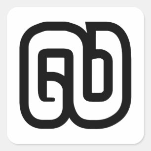 Sticker Carré Lao / Laos Numéro Neuf / 9 / ໙ (Kao/Gao) Laotien