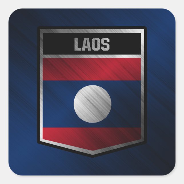 Sticker Carré Laos (Devant)