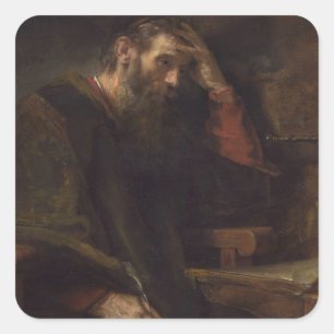 Sticker Carré L'Apôtre Paul, c.1657 (huile sur toile)