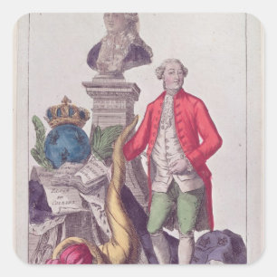Sticker Carré L'appel de Jacques Necker 16 juillet 1789