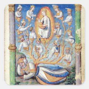 Sticker Carré L'arbre de Jesse