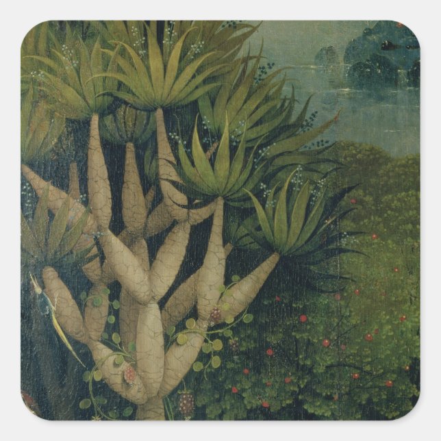 Sticker Carré L'arbre de la connaissance du bien et du mal (Devant)