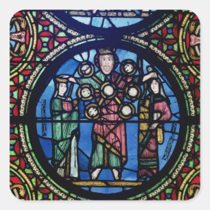 Sticker Carré L'Arche de l'Alliance fenêtre, détail de Dieu avec