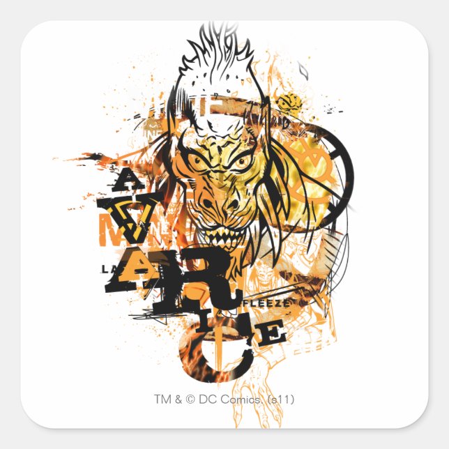 Sticker Carré Larfleeze - Agent Orange 11 (Devant)